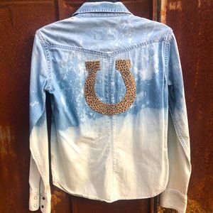 Vintage women’s up-cycled western shirt